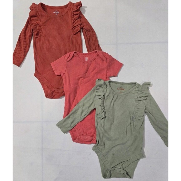 Baby Girl Bodysuit Bundle 3pc | Size 12M | Cat & Jack + Just One You - Picture 3 of 6
